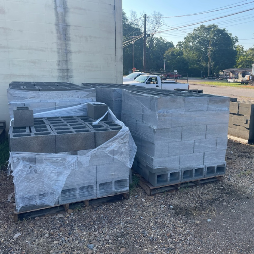 Fire bricks and supplies on display inside of Murfreesboro Hardware.