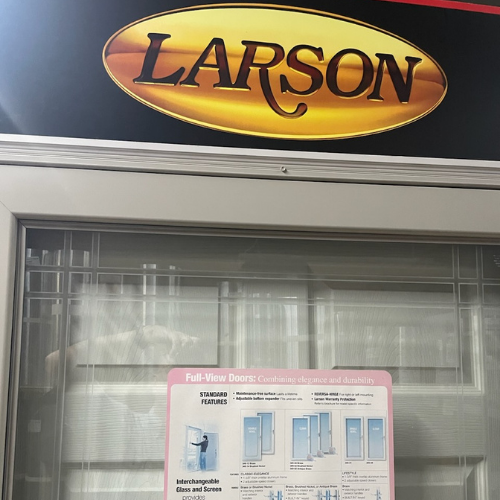 Larson doors inside of Murfreesboro Hardware.