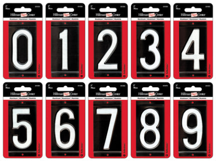 3  BLACK ALUMINUM NUMBER4