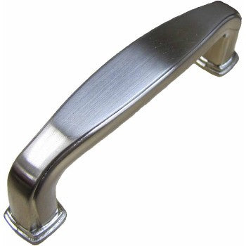 Hardware House 143967 Estate Flat Pull, Satin Nickel Finish ~ 96mm CTC