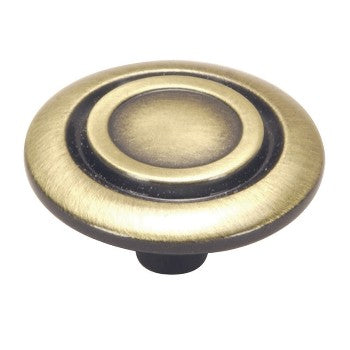 Hardware House 642439 Scroll Cabinet Knob, Antique Brass
