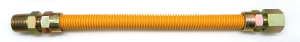 EasyFlex Yellow Coated Stainless Steel Gas Connector