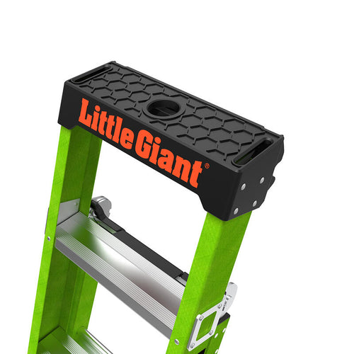 Little Giant King Kombo 2.0 Professional, 6' - ANSI Type IAA - 375 lb/170 kg Rated, Fiberglass 3-in-1 All-Access Combination Ladder
