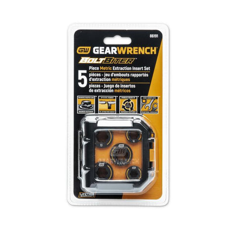 GearWrench 5 Piece Bolt Biter™ Metric Wrench Insert Set