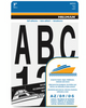 Hillman Adhesive Letter & Number Pack Black (3)