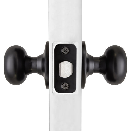 Design House Cambridge Passage Door Knob Matte Black