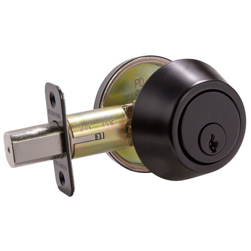 Design House Pro Series Single Cylinder Deadbolt Matte Black