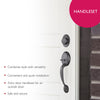 Design House Coventry Springdale Keyed Entry Handleset, Matte Black